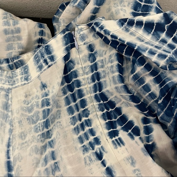 Lafayette 148 Womens Tie Dye Palazzo Wrap Front Pants - Picture 8 of 10